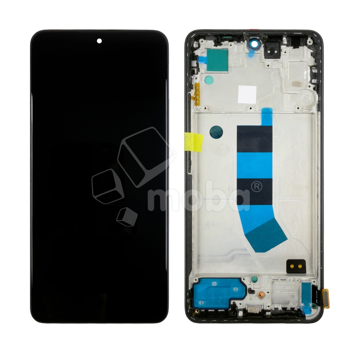 Дисплей для Xiaomi Redmi Note 13 4G (23129RAA4G/23124RA7EO/23129RA5FL) модуль с рамкой Черный - (In-Cell) (QHD, 300 Кд/м?)