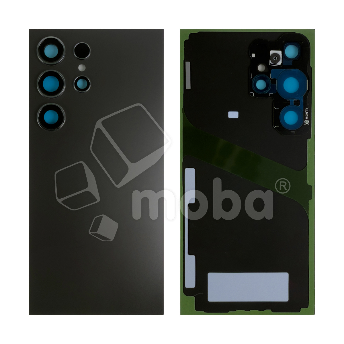Задняя крышка для Samsung Galaxy S24 Ultra (S928B) Черный - OR