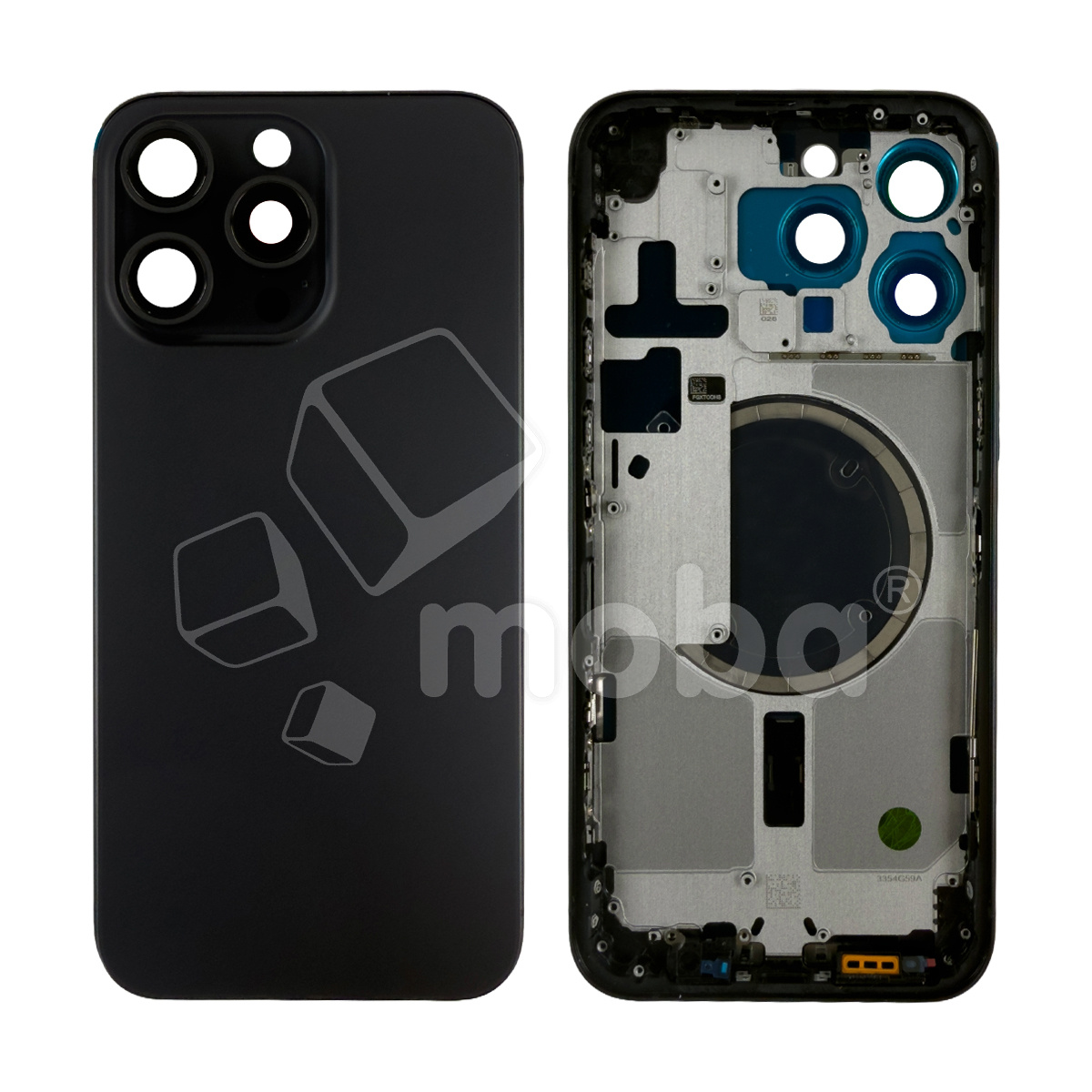 Корпус для iPhone 15 Pro Max (A3106) (1 Sim) Черный - Премиум