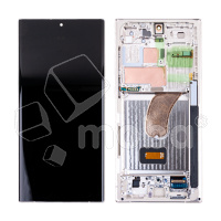 Дисплей для Samsung Galaxy S23 Ultra (S918B) модуль с рамкой Бежевый - OR (SP)