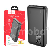 Внешний Аккумулятор (Power Bank) Hoco J87A 20000 mAh (20W, QC3.0, PD, USB, MicroUSB, Type-C, LED индикатор) Черный
