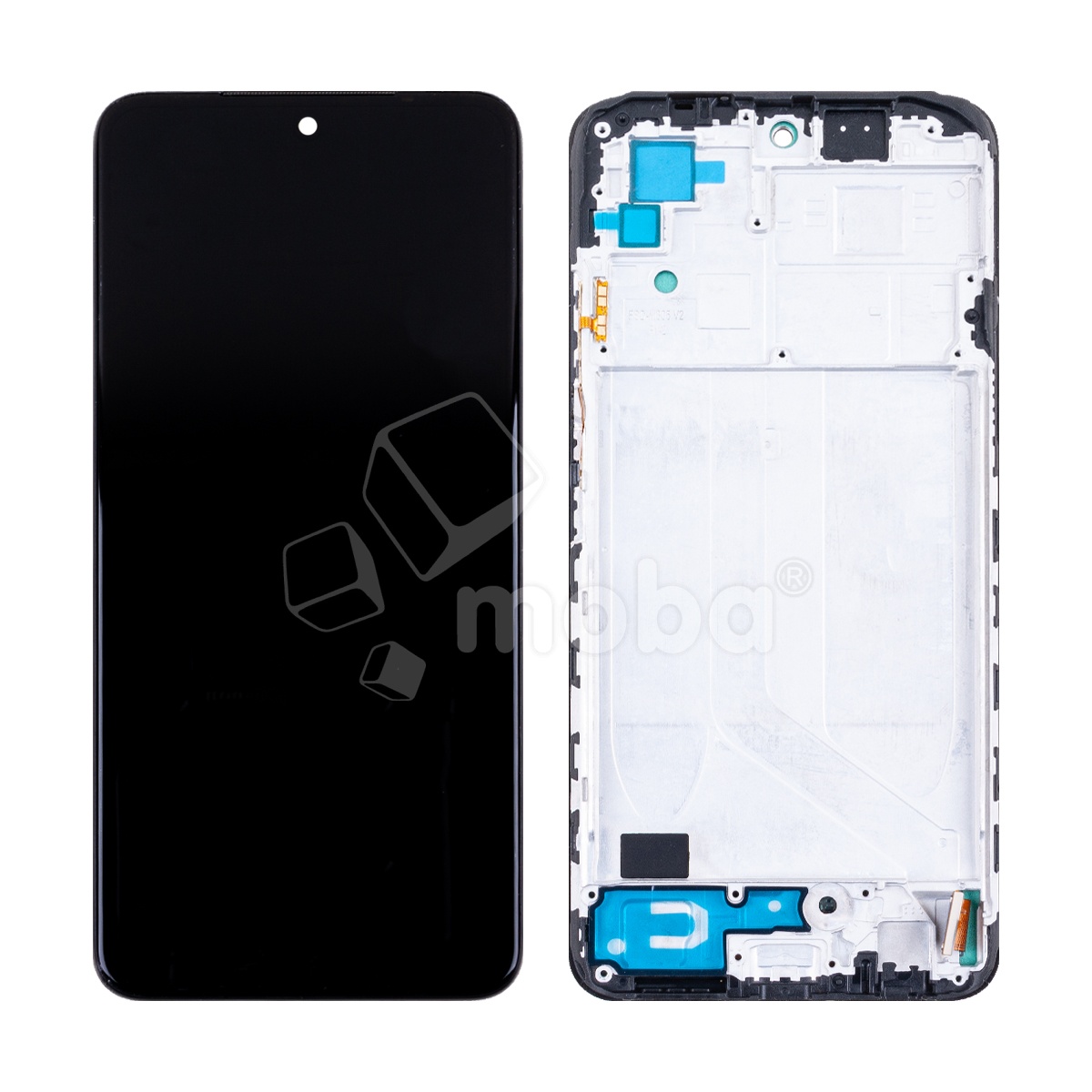 Дисплей для Xiaomi Redmi Note 10/10S/Poco M5s (M2101K7AG/M2101K7BNY/M2102K7AG/2207117BPG) модуль с рамкой Черный - (In-Cell) (QHD, 300 Кд/м?)