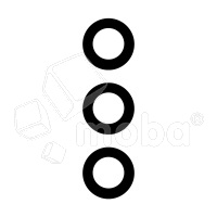 Стекло камеры для Samsung Galaxy A54 5G (A546E) (комплект 3 шт.) Черный