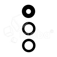 Стекло камеры для Xiaomi Poco X6 5G (23122PCD1G) (комплект 3 шт.) Черный