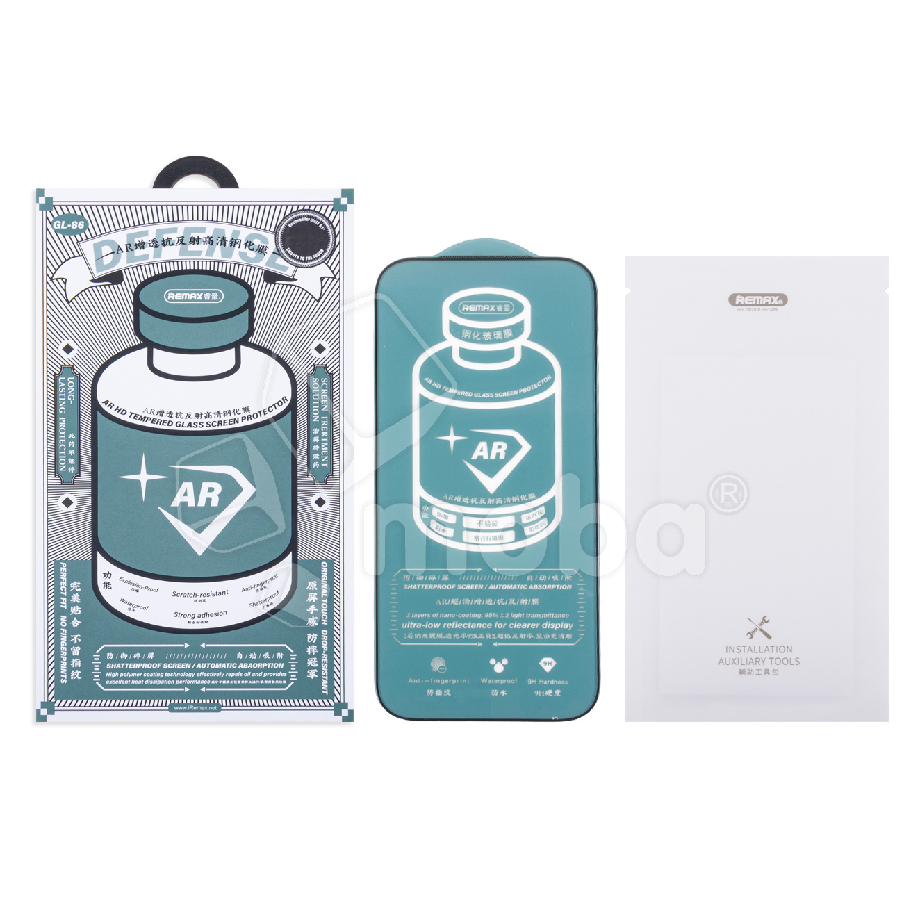 Защитное стекло "Антибликовое" Remax Medicine Glass GL-86 для iPhone 17 Pro Max/18 Pro Max Черный
