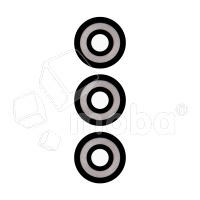 Стекло камеры для Tecno Spark 10C (KI5m) (комплект 3 шт.) Черный