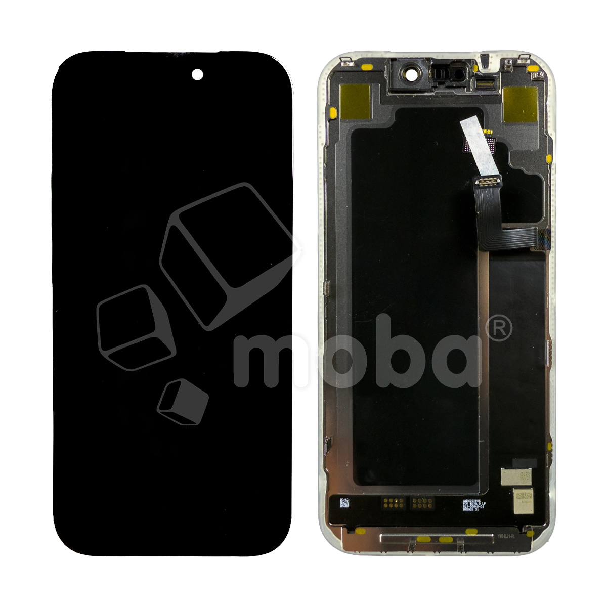 Дисплей для iPhone 17 Pro (A3523) в сборе с тачскрином Черный - (Soft OLED, Full HD, 120 Гц) (площадка под IC)