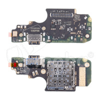 Шлейф для Xiaomi Redmi Note 12 Pro 4G (2209116AG) плата системный разъем/разъем SIM/микрофон - Премиум