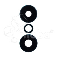 Стекло камеры для Xiaomi Redmi Note 13 Pro 5G (2312DRA50C/2312CRAD3C/2312DRA50G/2312DRA50I) (комплект 3 шт.) Черный