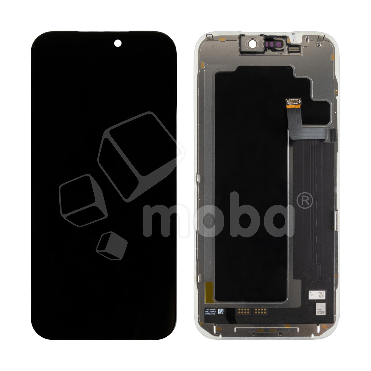 Дисплей для iPhone 17 Pro Max (A3526) в сборе с тачскрином Черный - (Soft OLED, Full HD, 120 Гц) (площадка под IC)