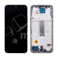 Дисплей для Samsung Galaxy A34 5G (A346B) модуль с рамкой Черный - (OLED) (Full Size)