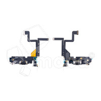 Шлейф для iPhone 14 Pro (A2891) на системный разъем/микрофон Черный - Премиум