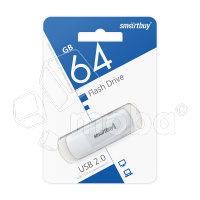 USB-флеш (USB 2.0) 64GB Smartbuy Scout Белый