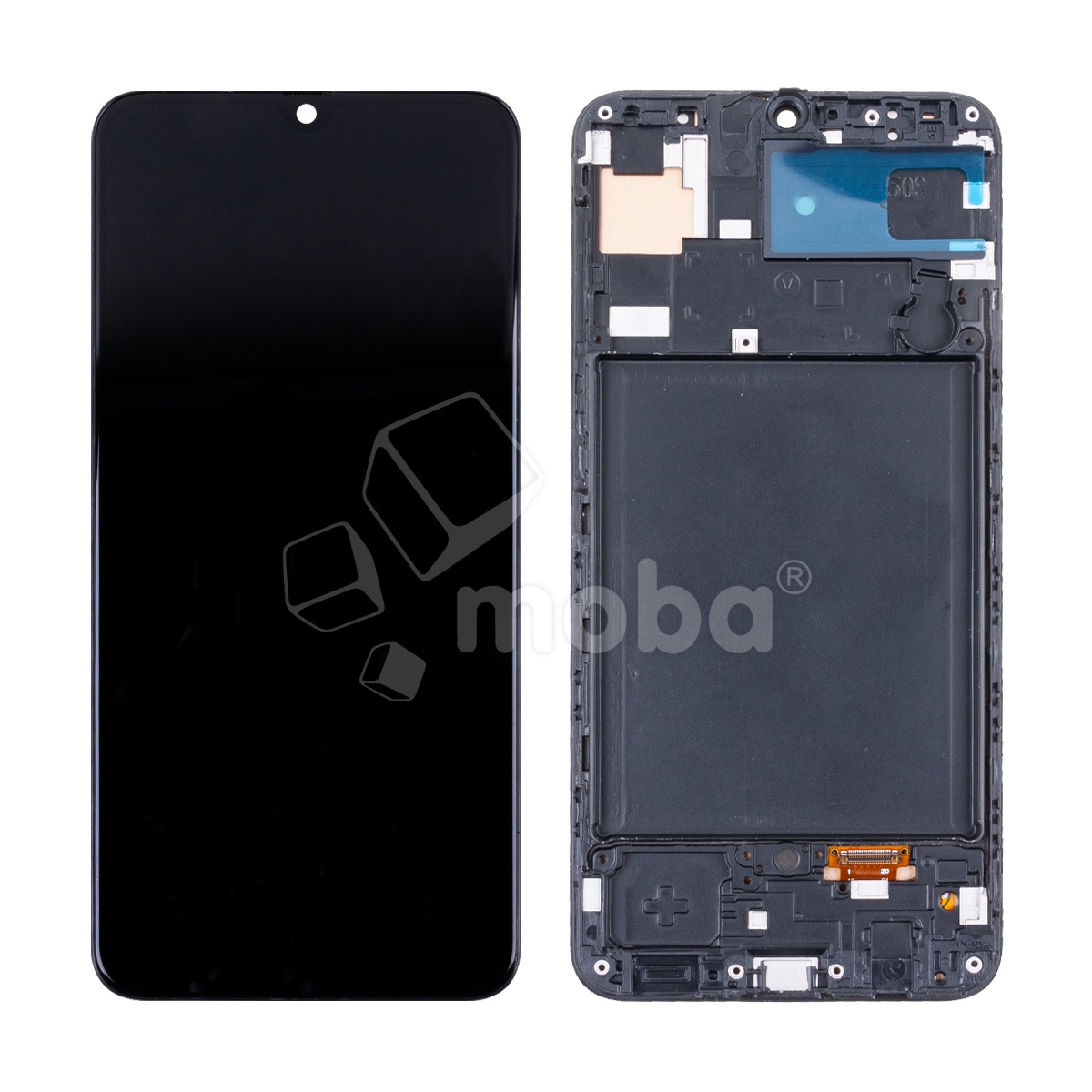 Дисплей для Samsung Galaxy A50 (A505F) модуль с рамкой Черный - (In-Cell) (QHD, 300 Кд/м?)
