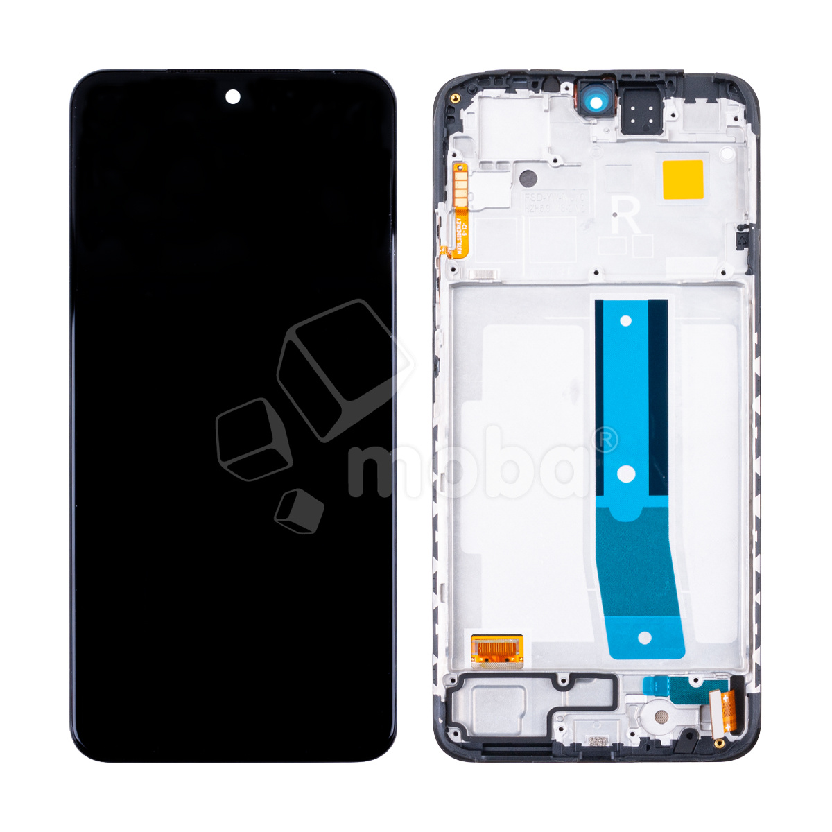 Дисплей для Xiaomi Redmi Note 12S (23030RAC7Y/2303CRA44A) модуль с рамкой Черный - OR (SP)