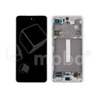 Дисплей для Samsung Galaxy S21 FE (G990B) модуль с рамкой Белый - OR (SP)