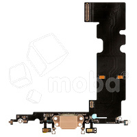 Шлейф для iPhone 8 Plus на системный разъем/микрофон Золото