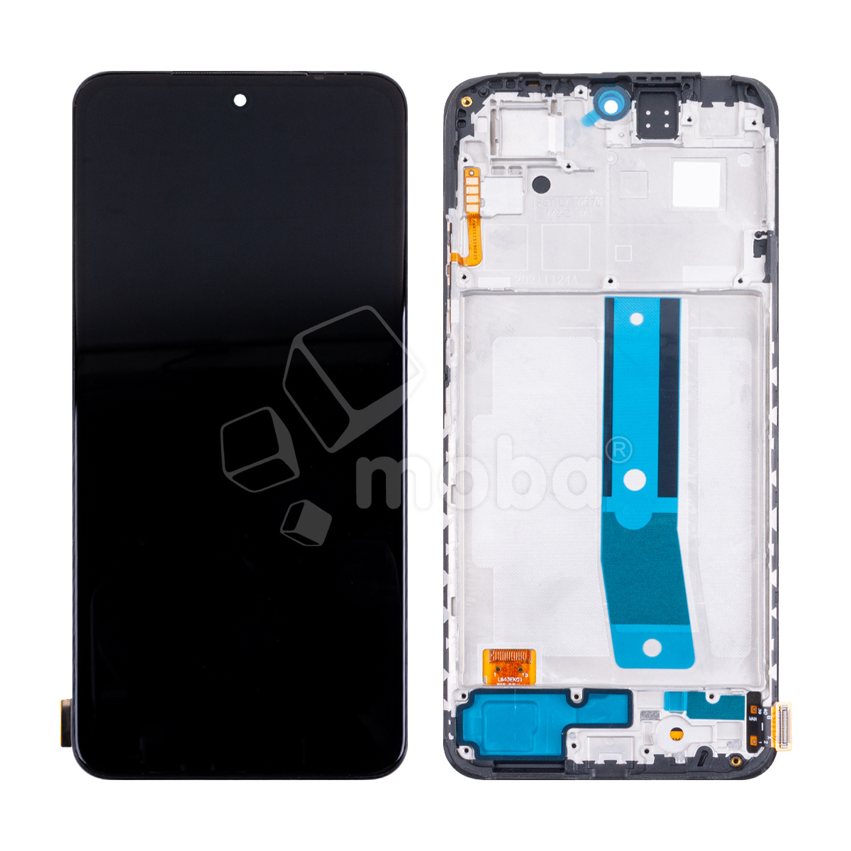 Дисплей для Xiaomi Redmi Note 11 (2201117TY) модуль с рамкой Черный - (OLED) (Full HD, 450 Кд/м?)
