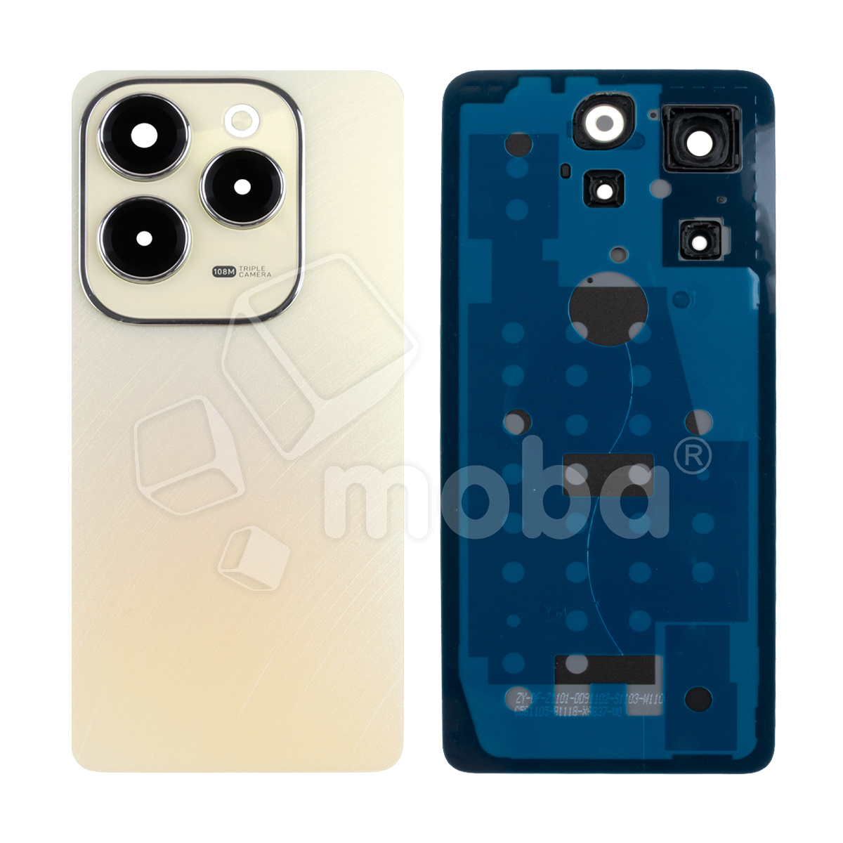 Задняя крышка для Infinix Hot 40 Pro (X6837) Золото - Премиум