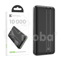 Внешний Аккумулятор (Power Bank) BC 10PB9 10000 mAh (20W, QC3.0, PD, 2USB, MicroUSB, Type-C, LED индикатор) Черный