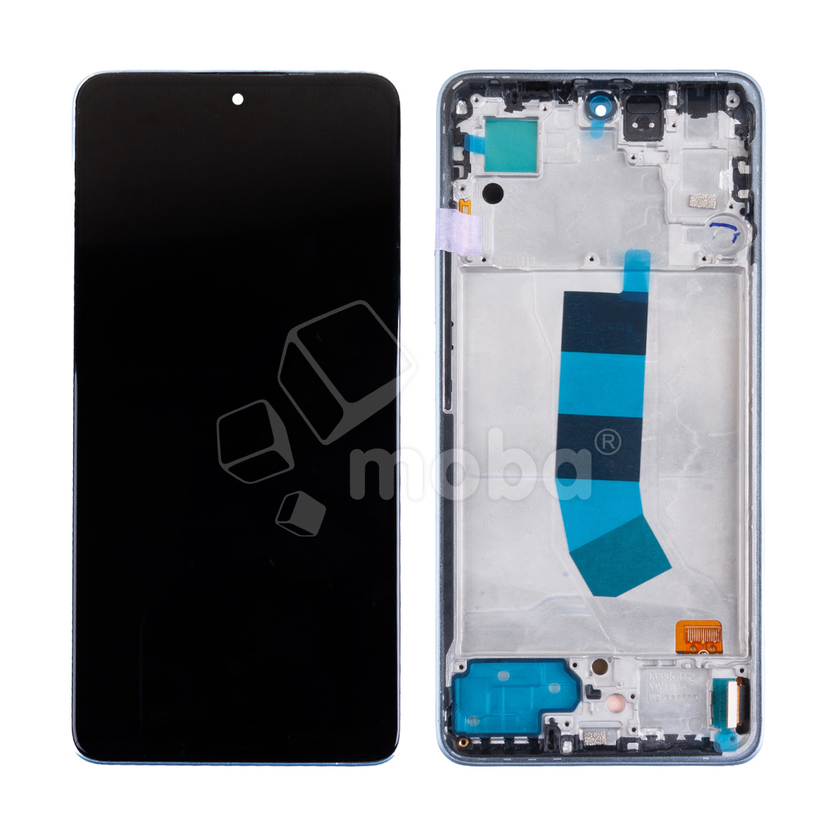 Дисплей для Xiaomi Redmi Note 13 4G (23129RAA4G/23124RA7EO/23129RA5FL) модуль с рамкой Синий - (OLED) (Full HD, 450 Кд/м?)