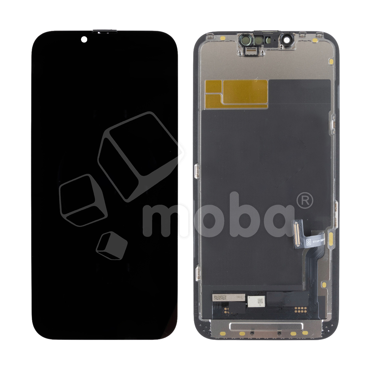 Дисплей для iPhone 13 (A2635) в сборе с тачскрином Черный - DD (Soft OLED, Full HD) (с верификацией = с привязкой без ошибки)