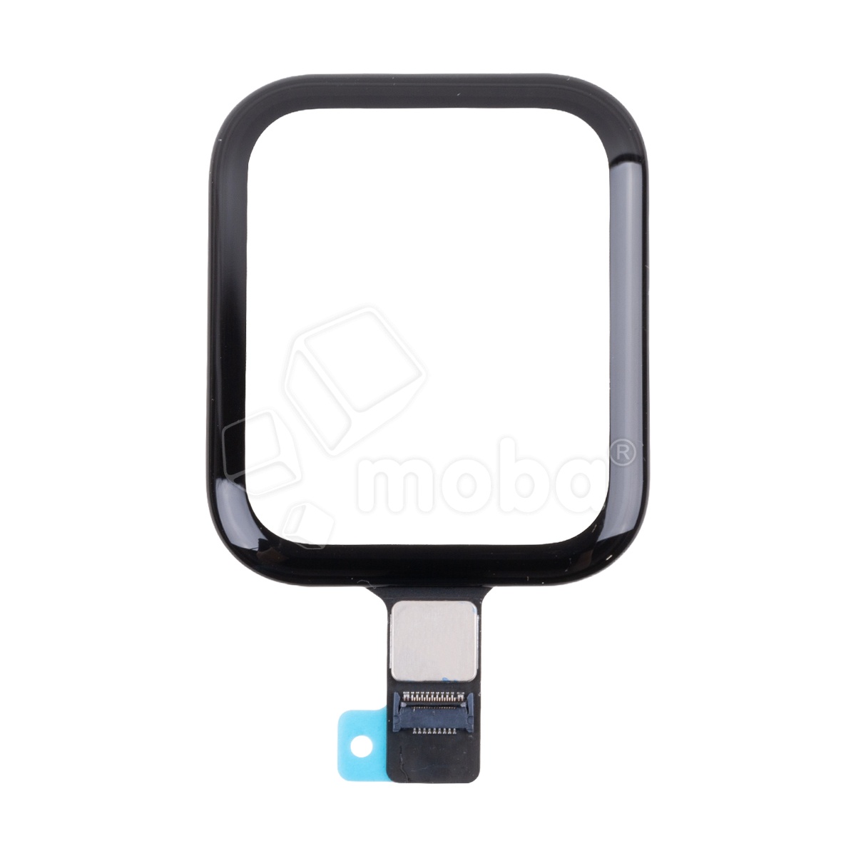 Стекло для переклейки Apple Watch 5/SE/SE 2022/SE 2023 (40 мм) в сборе с тачскрином и OCA пленкой Черный - OR (Feaglet)