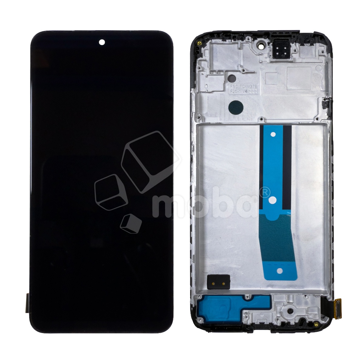 Дисплей для Xiaomi Redmi Note 12S (23030RAC7Y/2303CRA44A) модуль с рамкой Черный - (In-Cell) (QHD, 300 Кд/м?)