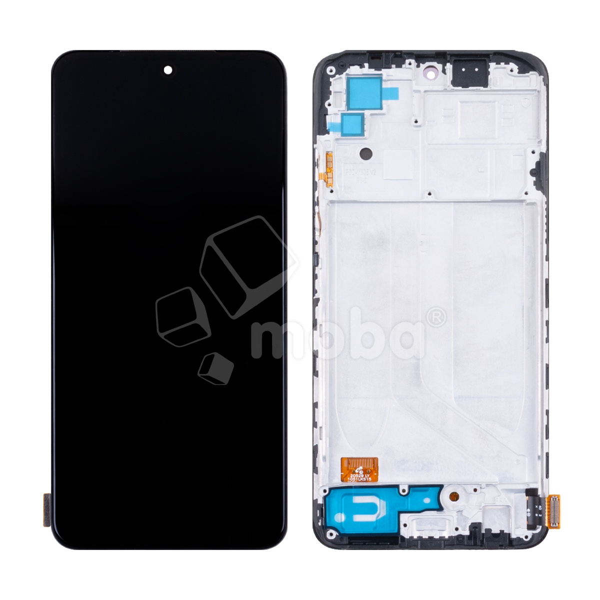 Дисплей для Xiaomi Redmi Note 10/10S/Poco M5s (M2101K7AG/M2101K7BNY/M2102K7AG/2207117BPG) модуль с рамкой Черный - (OLED) (Full HD, 450 Кд/м?)
