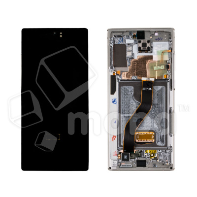 Дисплей для Samsung Galaxy Note 10+ (N975F) модуль с рамкой Серебро - OR (SP)