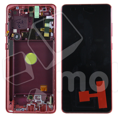 Дисплей для Samsung Galaxy Note 10 Lite (N770F) модуль с рамкой Красный - OR (SP)