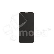 Защитное стекло "Антишпион" для iPhone 13 mini Черный (Закалённое, полное покрытие)