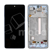 Дисплей для Samsung Galaxy A53 5G (A536B) модуль с рамкой Голубой - Сервисный оригинал