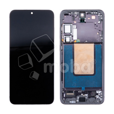Дисплей для Samsung Galaxy S24+ (S926B) модуль с рамкой Черный - (OLED) (Full Size)