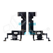 Шлейф для iPhone Xr (A2105) на системный разъем/микрофон Черный - Премиум