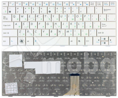 Клавиатура для ноутбука Asus Eee PC 1005HA 1008HA 1001HA 1001px белая