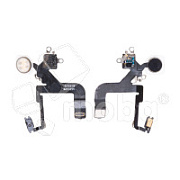 Шлейф для iPhone 12 Pro (A2407) на вспышку/микрофон - Премиум