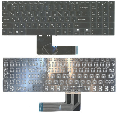 Клавиатура для ноутбука Sony FIT 15 SVF15 черная с подсветкой