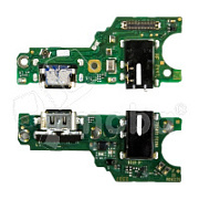Шлейф для Vivo Y19s (V2419) плата на системный разъем/разъем гарнитуры/микрофон - Премиум