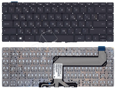 Клавиатура для ноутбука HP Spectre Folio 13-AK черная с подсветкой