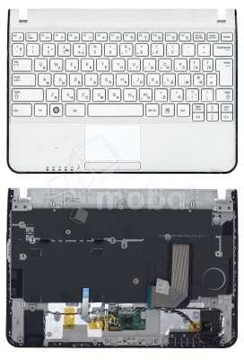 Клавиатура для ноутбука Samsung Galaxy N210 N220 топ-панель белая