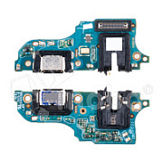 Шлейф для Realme C53 (RMX3760) плата системный разъем/разъем гарнитуры/микрофон - Премиум