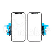 Стекло для переклейки iPhone 12/12 Pro (A2403/A2407) с OCA пленкой + тачскрин Черный