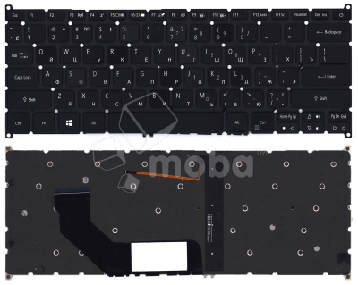 Клавиатура для ноутбука Acer Swift 3 SF314-41 черная с подсветкой