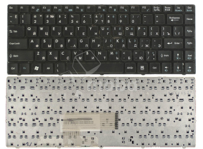 Клавиатура для ноутбука MSI CX480 X350 X360 X370 X420 X460 X460DX черная с рамкой