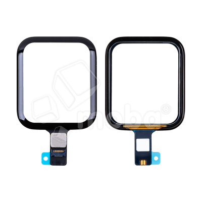 Стекло для переклейки Apple Watch 5/SE/SE 2022/SE 2023 (40 мм) в сборе с тачскрином и OCA пленкой Черный - OR (Mitsubishi)