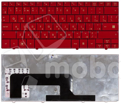 Клавиатура для ноутбука HP mini 700 1000 1100 красная