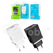 Сетевое зарядное устройство USB Hoco C42A (18W,быстрая зарядка QC3.0) Белый