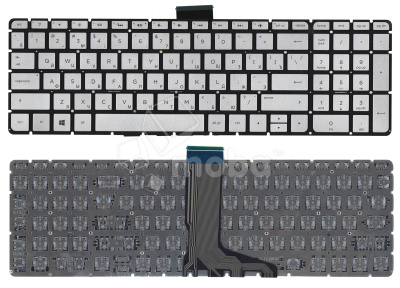 Клавиатура для ноутбука HP Envy X360 15-W серебристая с подсветкой