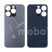 Задняя крышка для iPhone 14 Pro (A2891) Черный (стекло, широкий вырез под камеру, логотип)